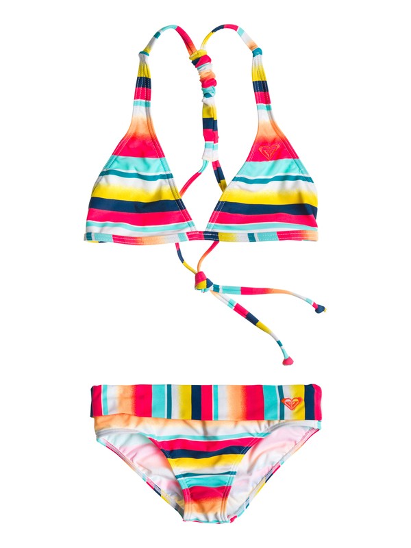 roxy, Girls 7-14 Sunsetter Adjust 70s Halter Set, SUNSETTER SW HIBISCUS STRIPE (mlj3) 0 Girls 7-14 Sunsetter Adjust 70s Halter Set ARGX203001 Roxy