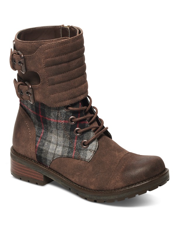 roxy, Emery Lace-Up Boots, CHOCOLATE (chl) 0 Emery Lace-Up Boots Brown ARJB700391 Roxy