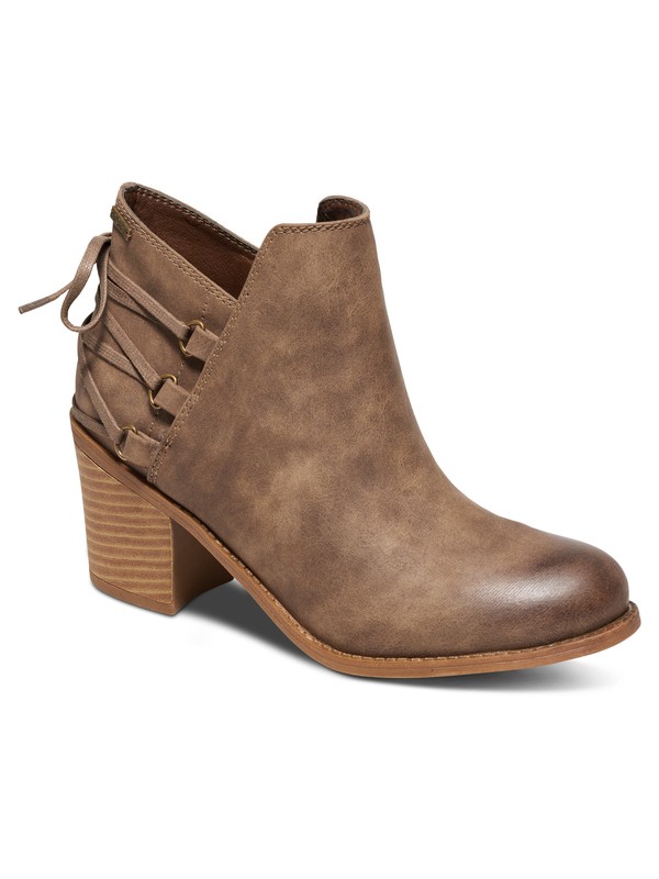 roxy, Dulce Heeled Ankle Boots, BROWN (brn) 0 Dulce Heeled Ankle Boots Brown ARJB700394 Roxy