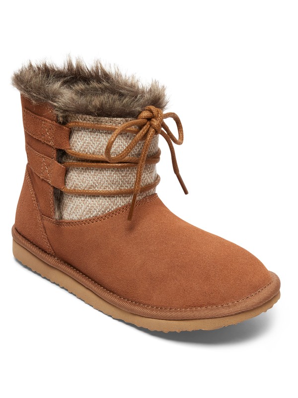 roxy, Tara - Suede Boots, BROWN (brn) 0 Tara - Suede Boots Brown ARJB700554 Roxy