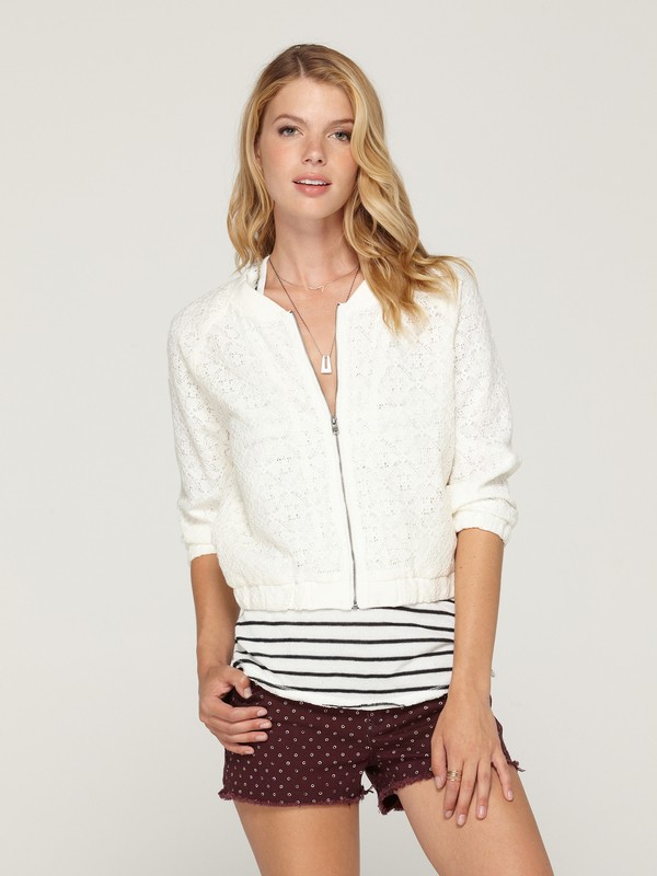 roxy, In It To Win It Jacket, egret (wbs0) 0 In It To Win It Jacket ARJJK00005 Roxy