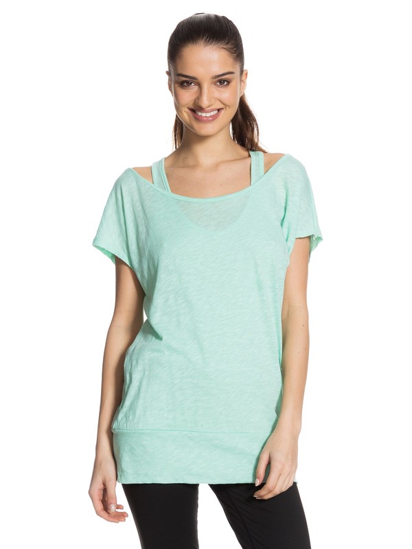 roxy, Offshore Top, MOSS GREEN (gcf0) 0 Offshore Top ARJKT03023 Roxy