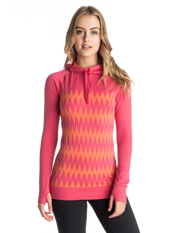 roxy, Stunner - Seamless Hoodie, AZALEA (mna0) 0 Stunner - Seamless Hoodie ARJKT03134 Roxy