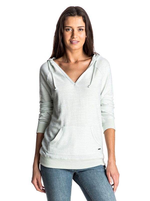 roxy, One Time Pullover Hoodie, PALE AQUA (gcp0) 0 One Time Pullover Hoodie Green ARJKT03197 Roxy