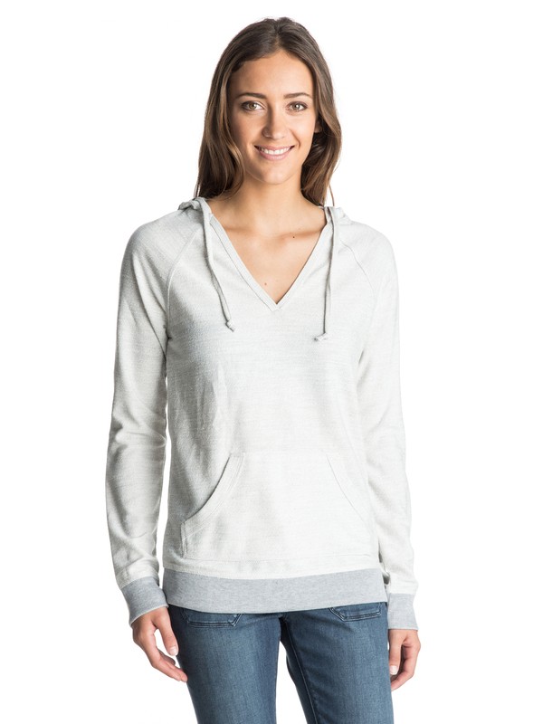 roxy, One Time Pullover Hoodie, HERITAGE HEATHER (sgrh) 0 One Time Pullover Hoodie Grey ARJKT03197 Roxy