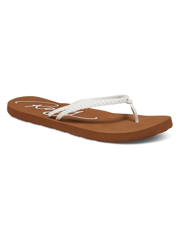 roxy, Cabo Flip Flops, WHITE (wht) 0 Cabo Flip Flops White ARJL100251 Roxy