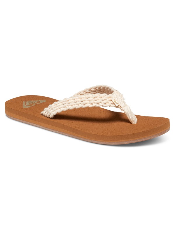 roxy, Porto Sandals, CREAM (cre) 0 Porto Sandals White ARJL100677 Roxy