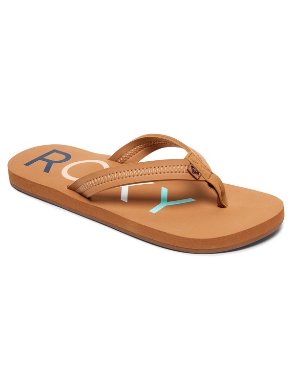 roxy, Vista Flip Flops, TAN (tan) 0 Vista Flip Flops Beige ARJL100690 Roxy