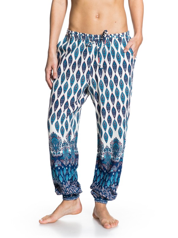 roxy, Midnight Rambler Pant, SHEARER DARK DENIM PRINT (brq6) 0 Midnight Rambler Pant ARJNP03005 Roxy