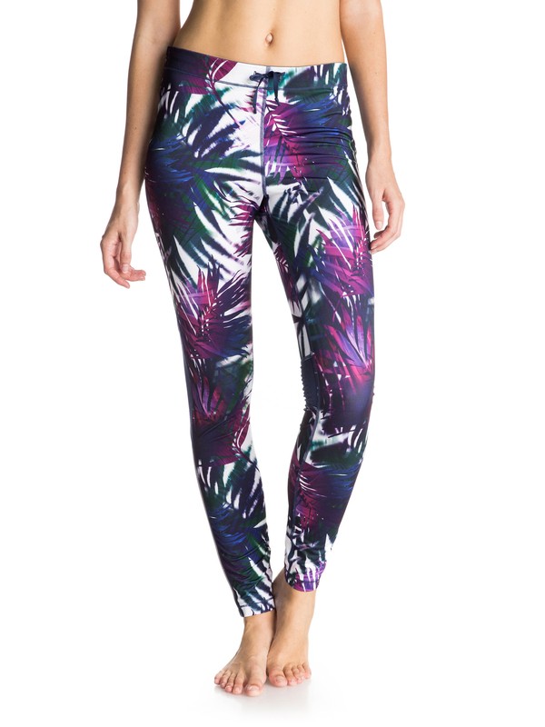 roxy, Relay - Leggings, SEA SALT JUNGLE TIMES (wbb6) 0 Relay - Leggings Blanc ARJNP03025 Roxy