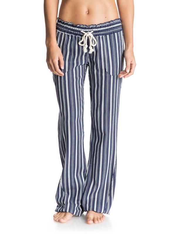 striped beach pants