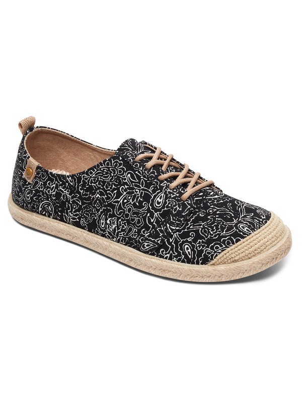 roxy, Flora Lace Up - Shoes, BLACK (blk) 0 Flora Lace Up - Shoes ARJS600417 Roxy