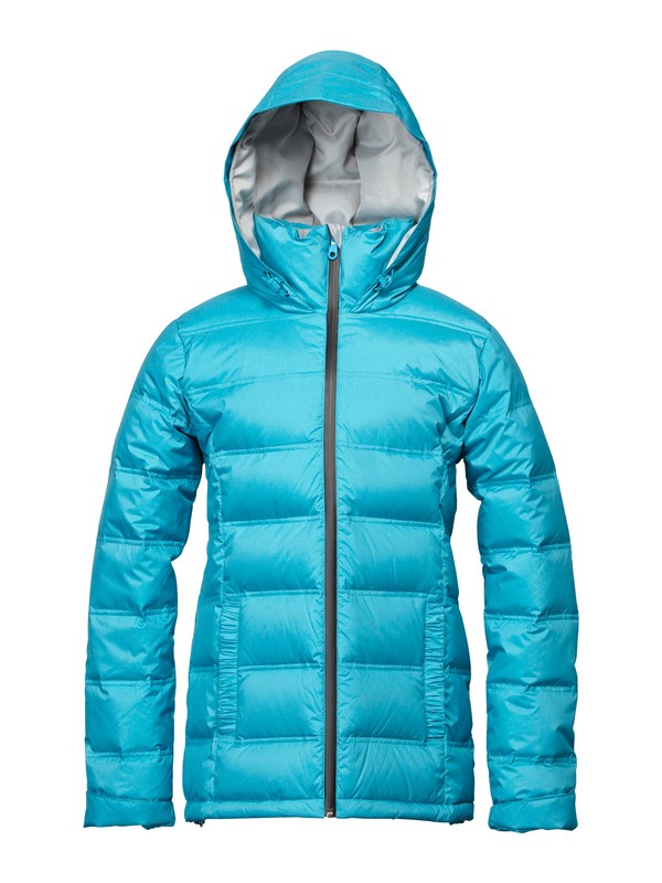 roxy, Powderpuff Down Jacket, CARIBBEAN SEA (bnz0) 0 Powderpuff Down Jacket ARJTJ00007 Roxy