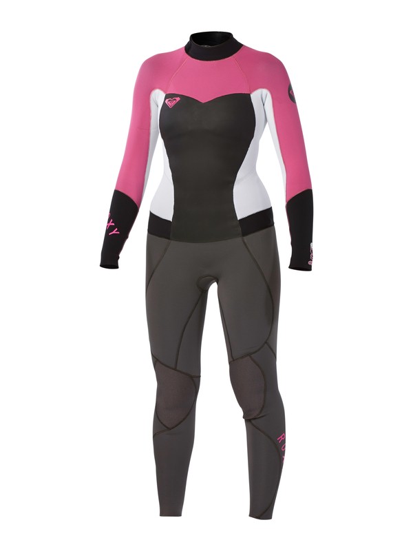 roxy, Syncro 3/2mm Back Zip Wetsuit, GRAPHITE/WHITE/PINK/BLACK (xkwm) 0 Syncro 3/2mm Back Zip Wetsuit Blue ARJW103003 Roxy