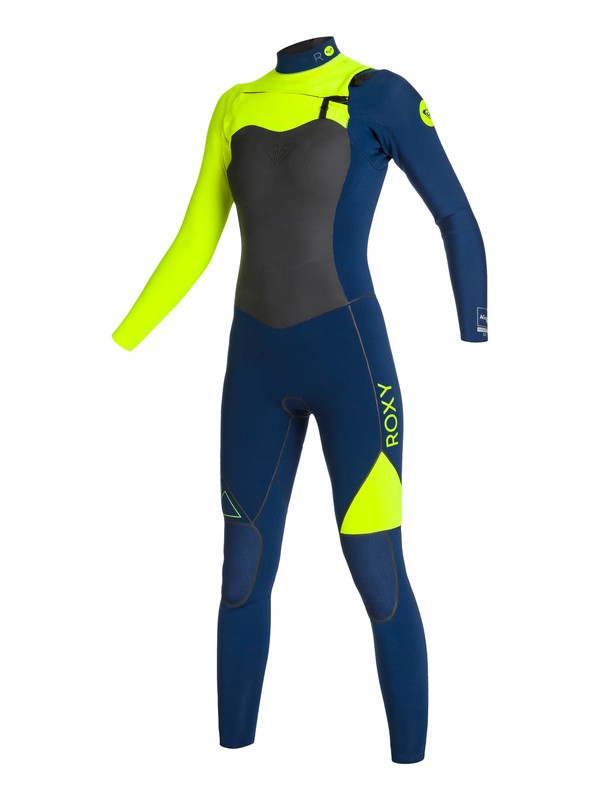 roxy, AG47 Performance 4/3mm - Chest Zip Wetsuit, NAVY/ F. LEMON (xkkg) 0 AG47 Performance 4/3mm - Chest Zip Wetsuit ARJW103050 Roxy