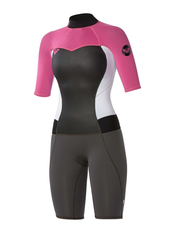 roxy, Syncro 2/2 Spring Back zip Flatlock, GRAPHITE/WHITE/PINK/BLACK (xkwm) 0 Syncro 2/2 Spring Back zip Flatlock ARJW503001 Roxy