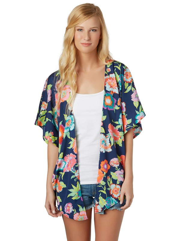 roxy, Canyon Top, ESATE BLUE TROPICAL FLORAL (bsw6) 0 Canyon Top ARJWT00060 Roxy