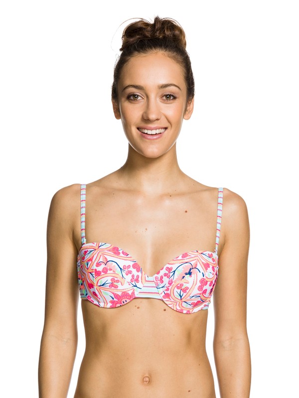roxy, Hippie Harmony Underwire Bandeau Top, HIPPIE HARMONY SEA SALT PRINT (wbb6) 0 Hippie Harmony Underwire Bandeau Top White ARJX303009 Roxy