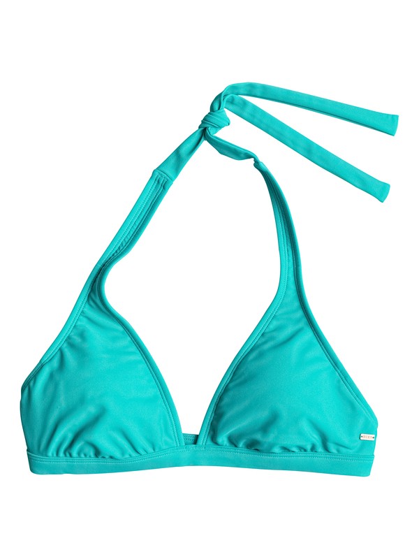 roxy, Surf Essentials 70's Halter Bikini Top, JADE (bmd0) 0 Surf Essentials 70's Halter Bikini Top ARJX303082 Roxy