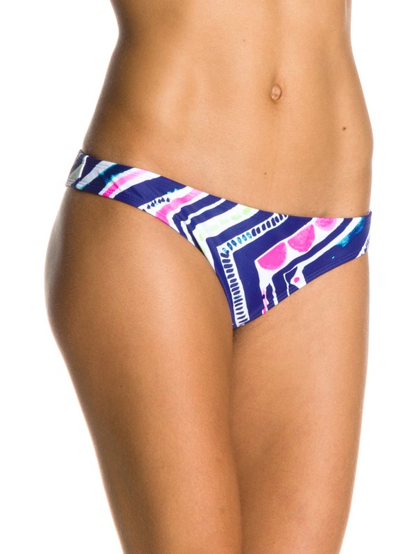 roxy, Graffiti Beach Rev Surfer Bikini Bottoms, DBLUE GRAFFTI BEACH (pqs6) 0 Graffiti Beach Rev Surfer Bikini Bottoms ARJX400045 Roxy
