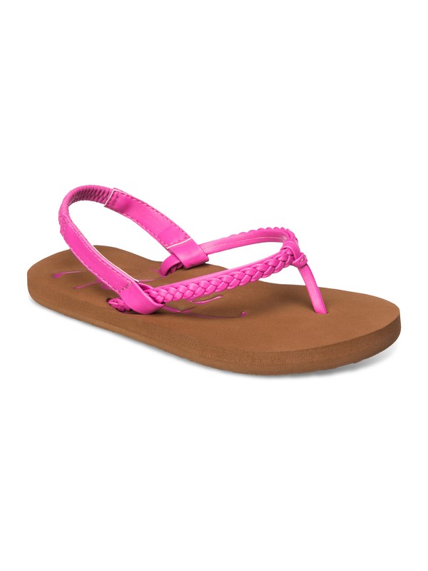 roxy, Girls 2-6 Cabo Flip Flops, HOT PINK (hpn) 0 Girls 2-6 Cabo Flip Flops Pink ARLL100039 Roxy