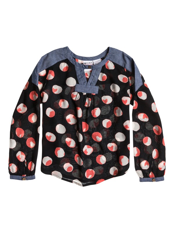 roxy, DANCING RAY, FADED TRUE BLACK POLKA DOT (kvj6) 0 DANCING RAY ARLWT03005 Roxy