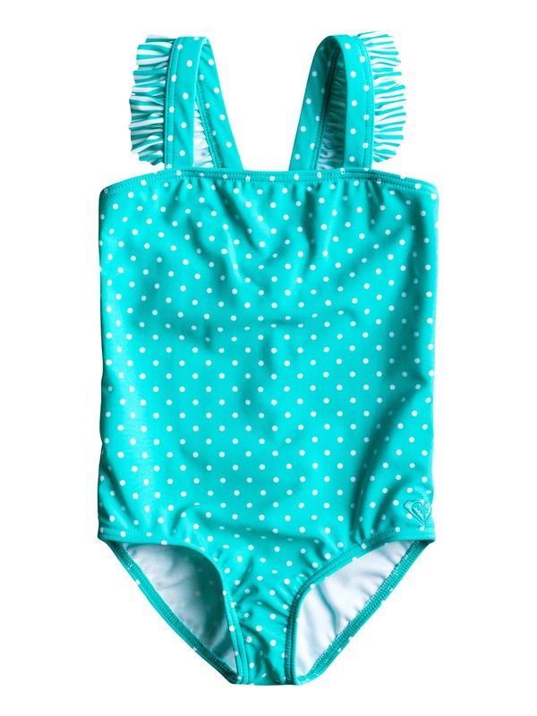 roxy, Girls 2-6 Doll Face Ruffle One Piece Swimsuit, LTJADE DOLLFACEDOT (bnf7) 0 Girls 2-6 Doll Face Ruffle One Piece Swimsuit ARLX100002 Roxy