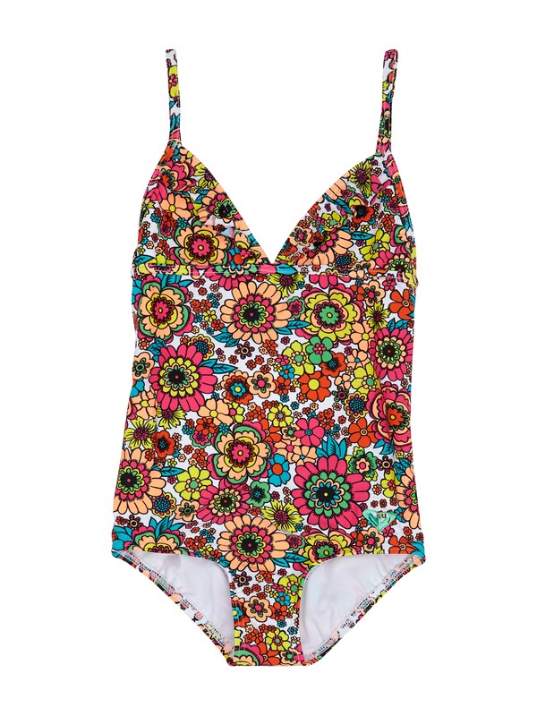 roxy, Girls 2-6 Ruffle Tri One Piece, SSALT DITSYDAZE (wbb7) 0 Girls 2-6 Ruffle Tri One Piece ARLX100011 Roxy