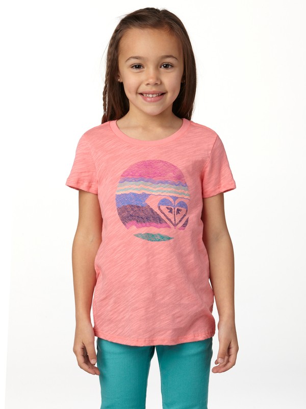roxy, Girls 2-6 Motion Tee, GLOW PINK (mkl0) 0 Girls 2-6 Motion Tee ARLZT00098 Roxy