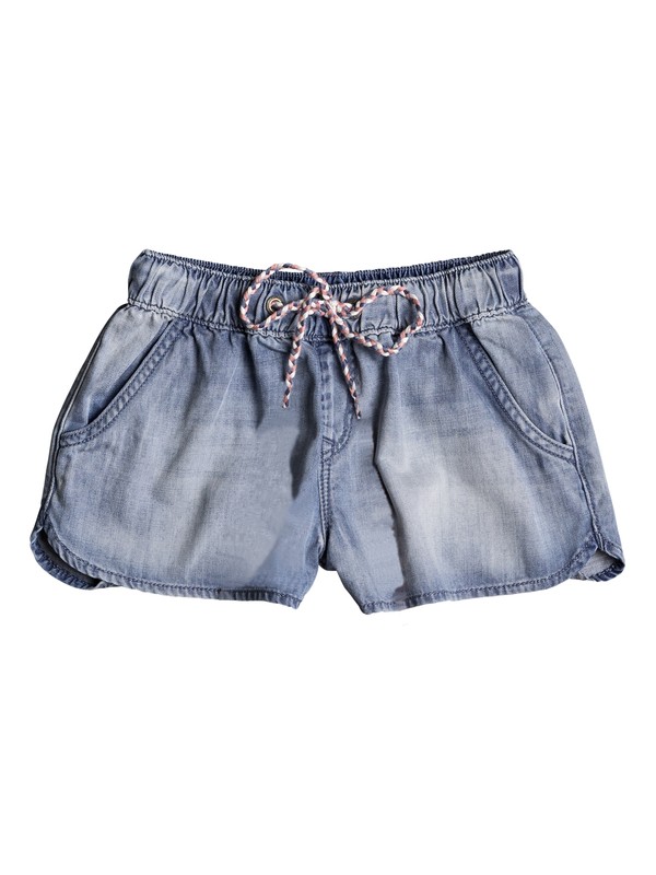 roxy, Music Never Stops - Denim Beach Shorts, MEDIUM BLUE (bgy0) 0 Music Never Stops - Denim Beach Shorts Blue ERGDS03035 Roxy