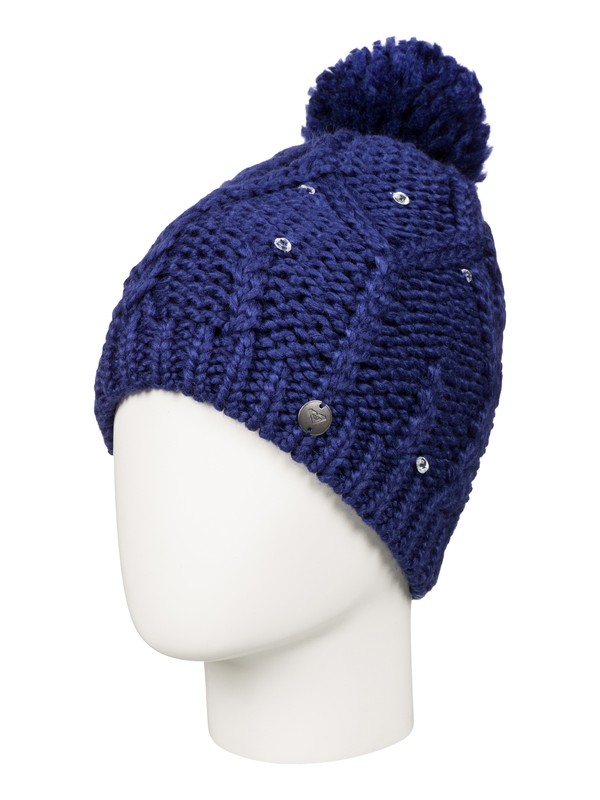 roxy, Shooting Star - Gorro Con Pompón, BLUE PRINT (bsq0) 0 Shooting Star - Gorro Con Pompón ERGHA03015 Roxy