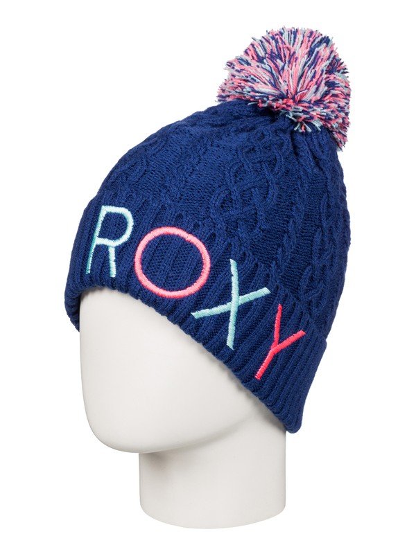 roxy, Girls 7-14 Baylee Beanie, SODALITE BLUE (byb0) 0 Girls 7-14 Baylee Beanie Blue ERGHA03035 Roxy