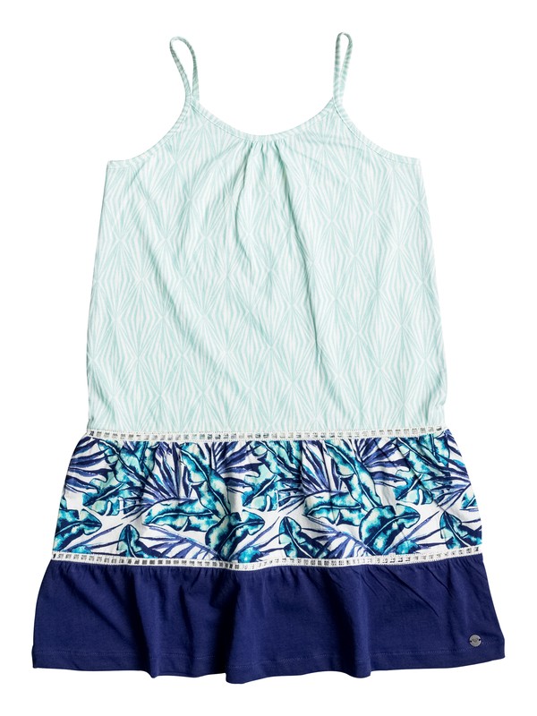 roxy, Dolores Park - Strappy Dress, MARSHMALLOW TROPICAL DAYS GEO (wbt6) 0 Dolores Park - Strappy Dress ERGKD03026 Roxy