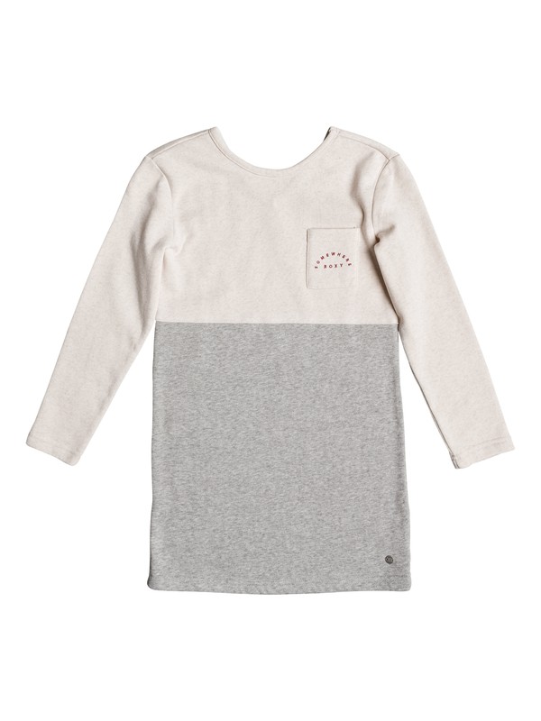 roxy, Lazy Monday - Vestido De Manga Larga, METRO HEATHER (tenh) 0 Lazy Monday - Vestido De Manga Larga Beige ERGKD03041 Roxy