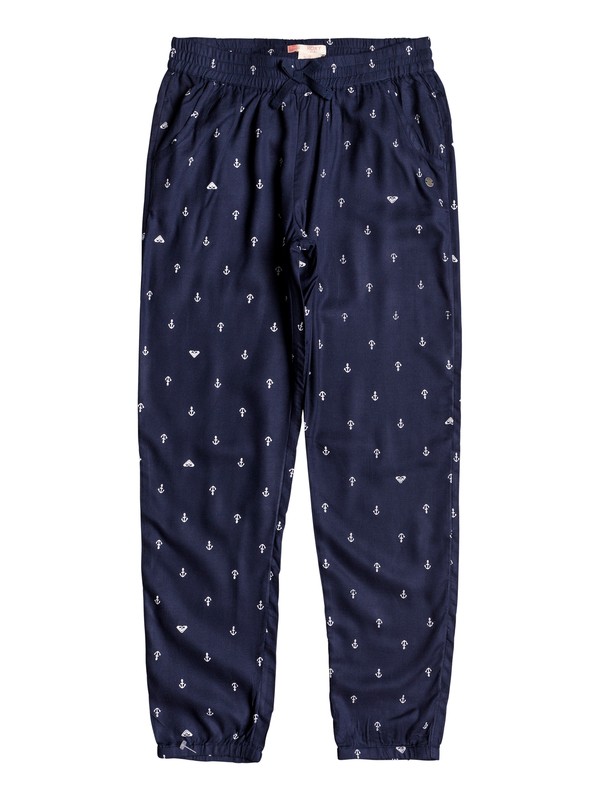 roxy, Have Two Lives - Beach Pants, DRESS BLUES WATERCOLOR ANCHOR (btk7) 0 Have Two Lives - Beach Pants Blue ERGNP03026 Roxy