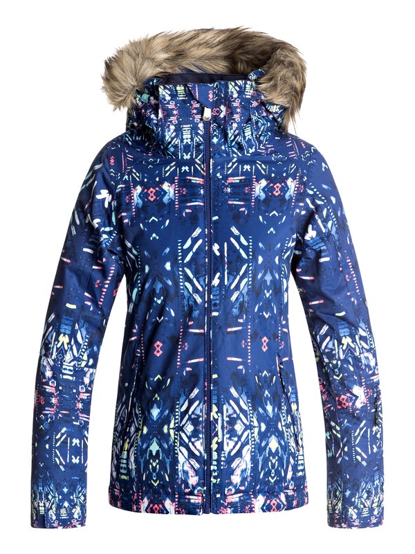 roxy, Jet Ski - Snow Jacke, SODALITE BLUE_HAVELI IKAT (byb7) 0 Jet Ski - Snow Jacke Blau ERGTJ03034 Roxy