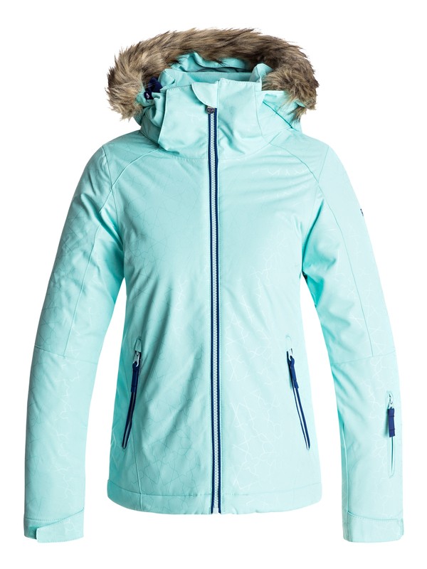 roxy, Jet Ski - Snow Jacke, ARUBA BLUE_GANA EMBOSS (bfk4) 0 Jet Ski - Snow Jacke Blau ERGTJ03039 Roxy