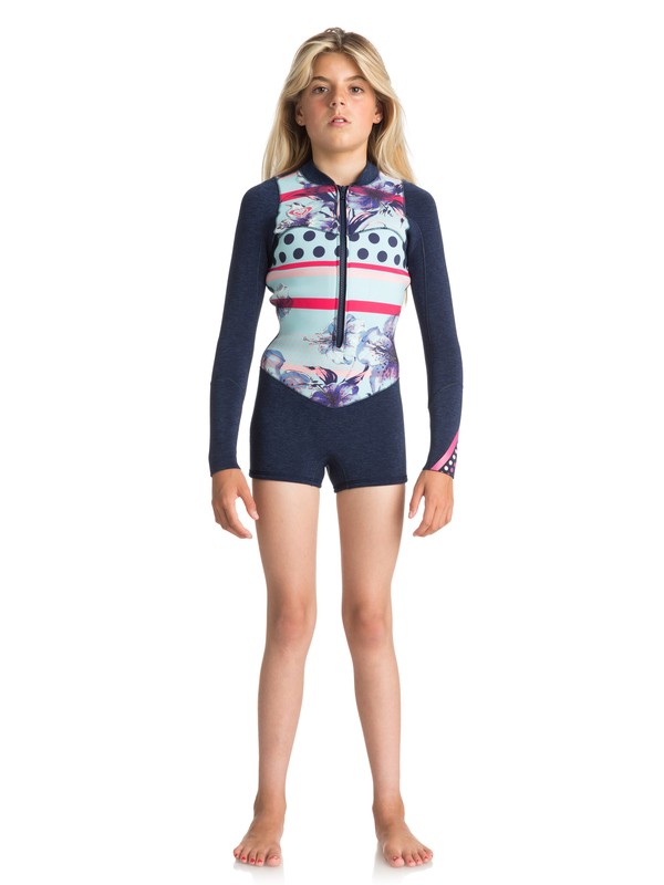 roxy, 2mm Pop Surf - Springsuit manches longues front zip, NAVY (bte0) 0 2mm Pop Surf - Springsuit manches longues front zip Bleu ERGW403004 Roxy