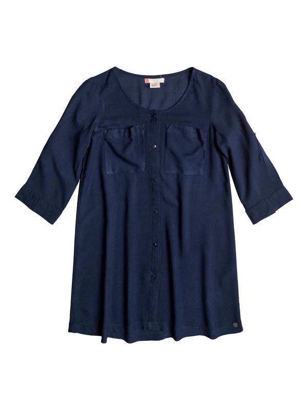 roxy, Parrot Feather - Robe à manches 3/4, DRESS BLUES (btk0) 0 Parrot Feather - Robe à manches 3/4 Bleu ERGWD03034 Roxy