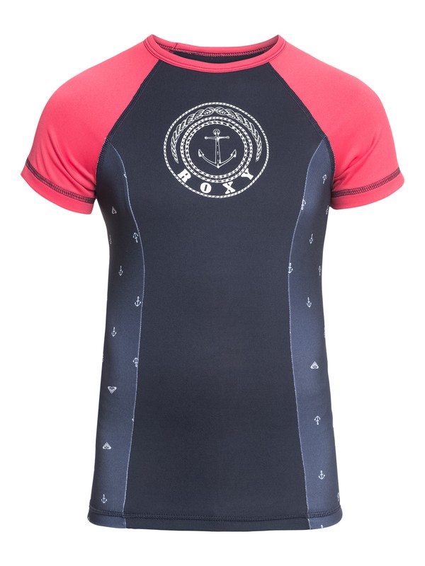 roxy, Tropi ROXY - Lycra manches courtes UPF 50, DRESS BLUES WATERCOLOR ANCHOR (btk7) 0 Tropi ROXY - Lycra manches courtes UPF 50 Bleu ERGWR03082 Roxy