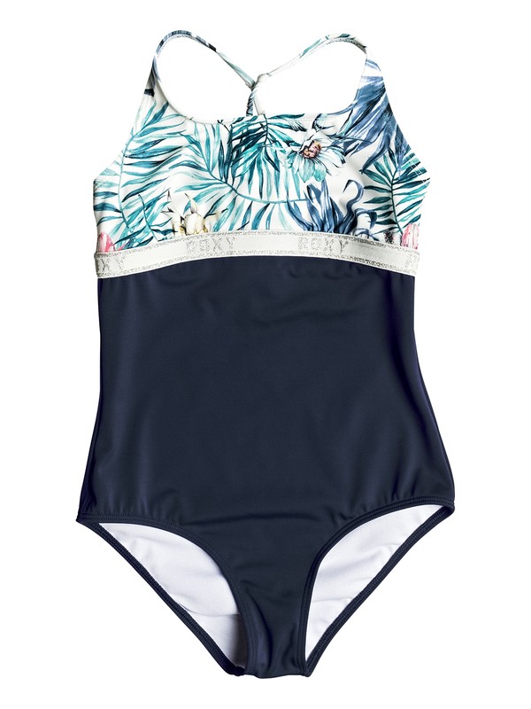 roxy, Girls 7-14 Blingbling Surf One Piece Swimsuit, MARSHMALLOW BELHARRA FLOWER (wbt6) 0 Girls 7-14 Blingbling Surf One Piece Swimsuit White ERGX103023 Roxy