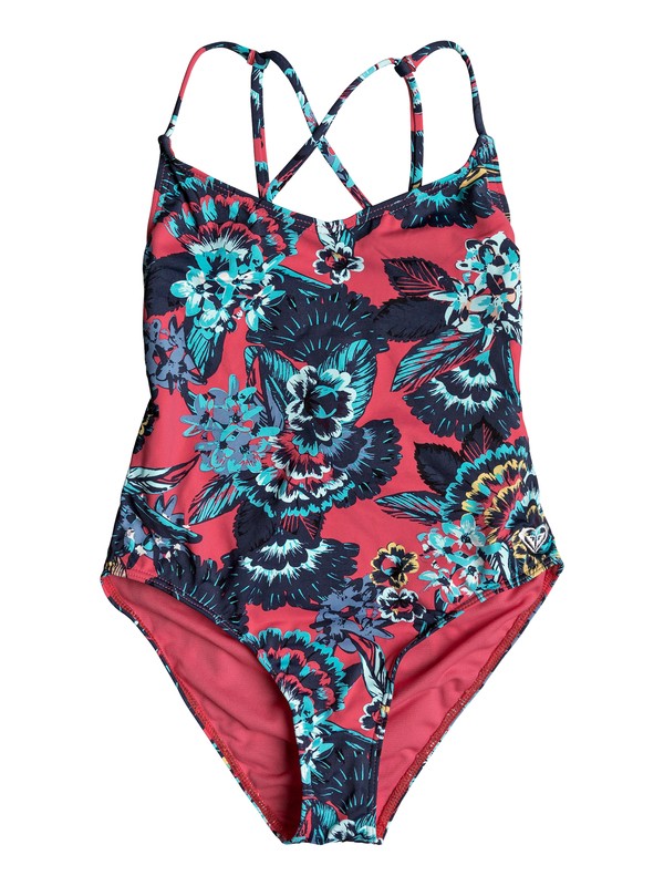 roxy, Let The Surf - Maillot de bain une pièce, ROUGE RED MAHNA MAHNA (mlj5) 0 Let The Surf - Maillot de bain une pièce Rose ERGX103027 Roxy