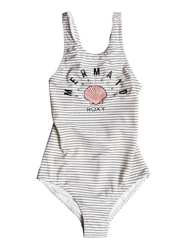 roxy, Surfing Miami - Maillot de bain une pièce, MARSHMALLOW BASIC STRIPE 2 (wbt1) 0 Surfing Miami - Maillot de bain une pièce Blanc ERGX103028 Roxy