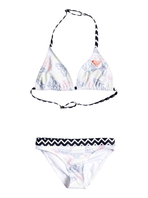 roxy, ROXY Logo Zigzag - Ensemble bikini, INTERWEAVE LOGO COMBO WHITE (wbb6) 0 ROXY Logo Zigzag - Ensemble bikini ERGX203005 Roxy