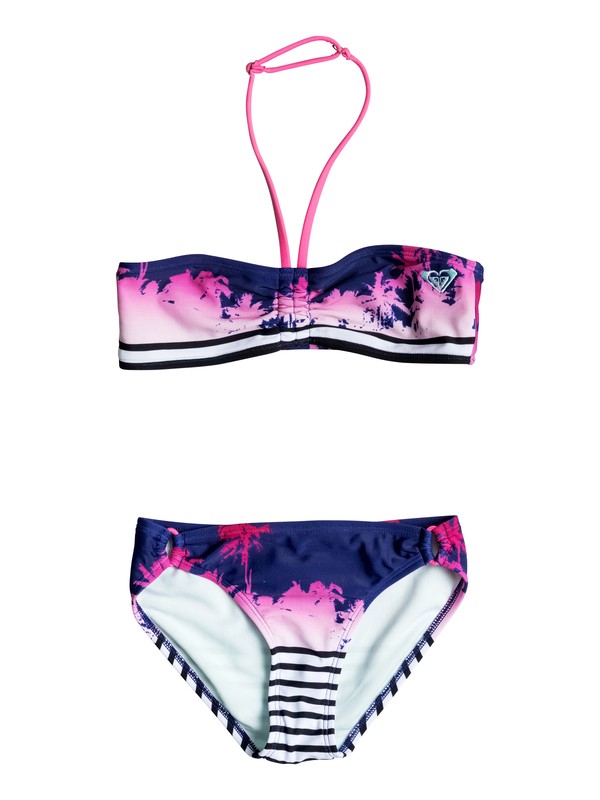 roxy, Sunset Party - Ensemble bikini, POP PALM COMBO SAILOR BLUE (bsq6) 0 Sunset Party - Ensemble bikini ERGX203022 Roxy
