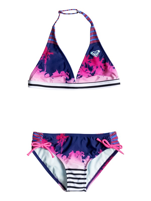 roxy, Sunset Party - Ensemble bikini, POP PALM COMBO SAILOR BLUE (bsq6) 0 Sunset Party - Ensemble bikini ERGX203023 Roxy
