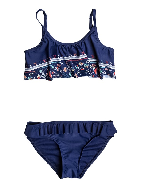 roxy, Little Pretty - Ensemble de bikini à volant, BLUE DEPTHS (bta0) 0 Little Pretty - Ensemble de bikini à volant ERGX203061 Roxy