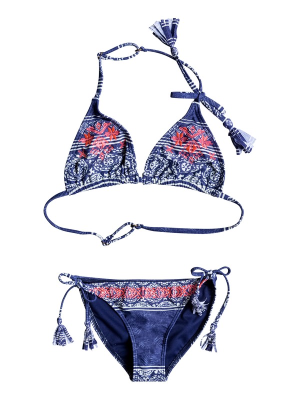 roxy, Pop Neon - Bikini triangle, TROPIC WAX GIRL COMBO BLUE DEP (bta3) 0 Pop Neon - Bikini triangle ERGX203064 Roxy