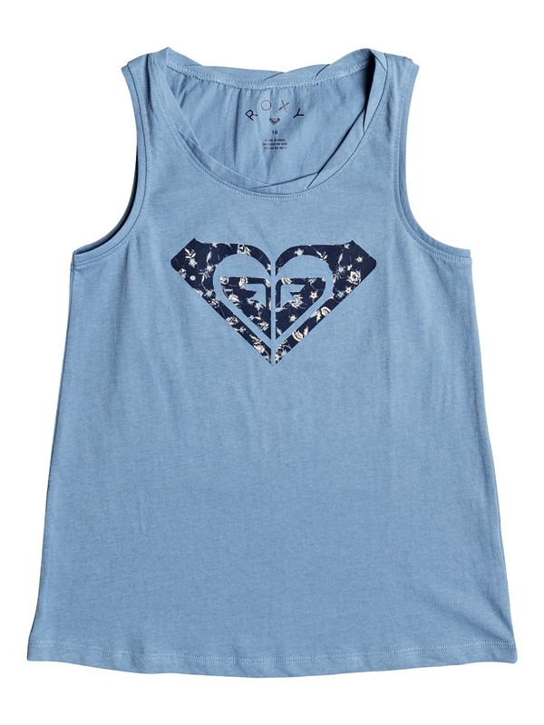 roxy, Sunny Afternoon Beyond Way Logo - Débardeur, BLUE SHADOW (bkq0) 0 Sunny Afternoon Beyond Way Logo - Débardeur Bleu ERGZT03288 Roxy