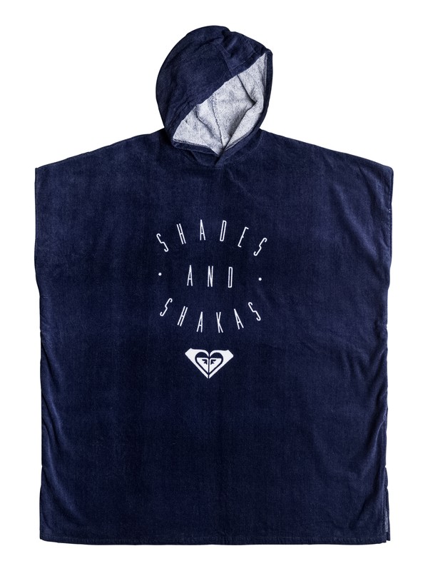 roxy, Pass This On - Serviette poncho de surf, BLUE DEPTHS (bta0) 0 Pass This On - Serviette poncho de surf Bleu ERJAA03221 Roxy